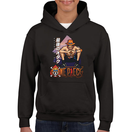 Portgas D. Ace Kids Hoodie | The Last Otakus